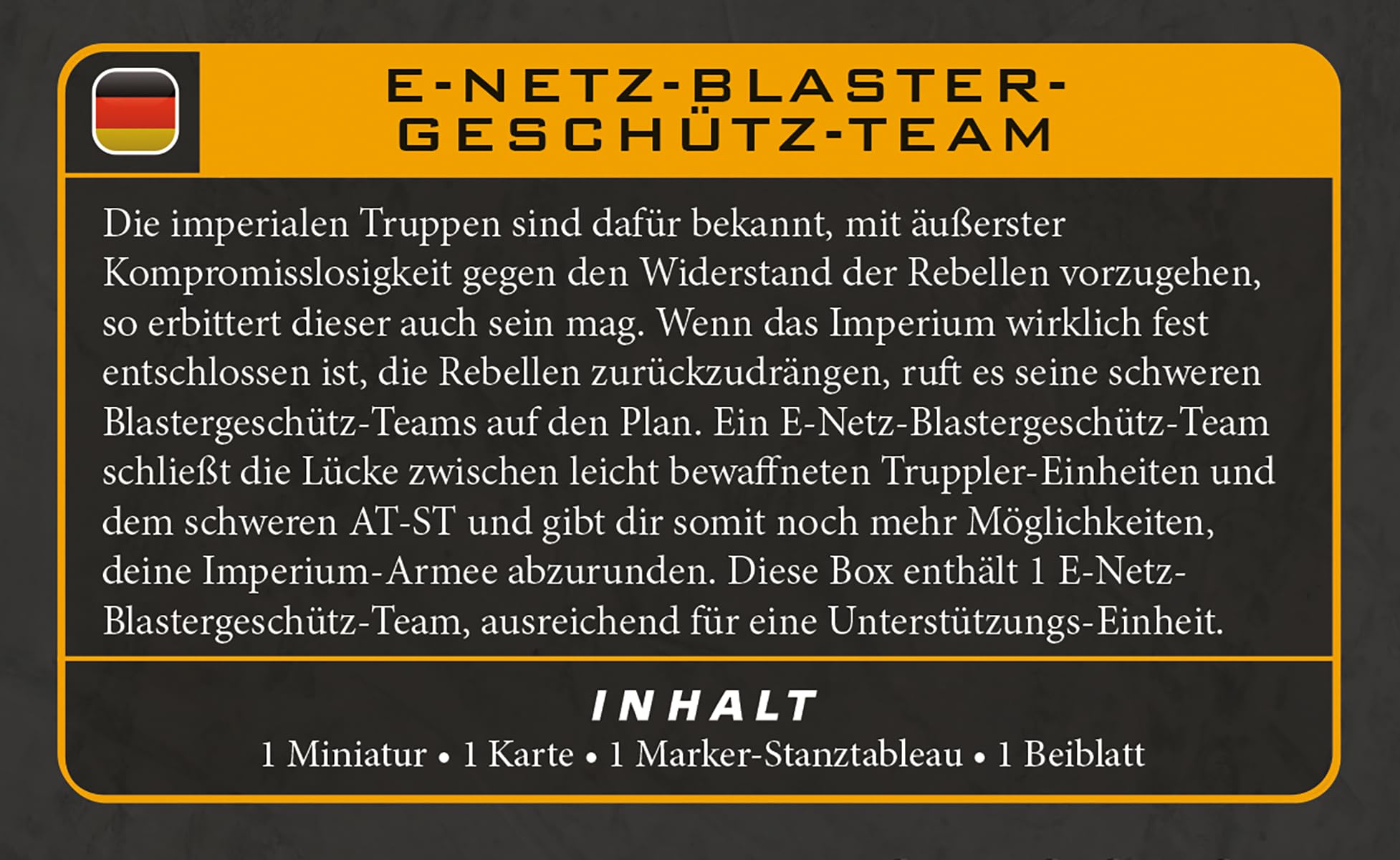 Asmodee | Star Wars: Legion - E-Web Heavy Blaster Team | Gioco di miniature | Età 14+ anni | 2 giocatori | Tempo di gioco: 90 minuti