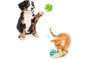 Interactive Treat Dispensing Puppy Balls for Kittens and Cats