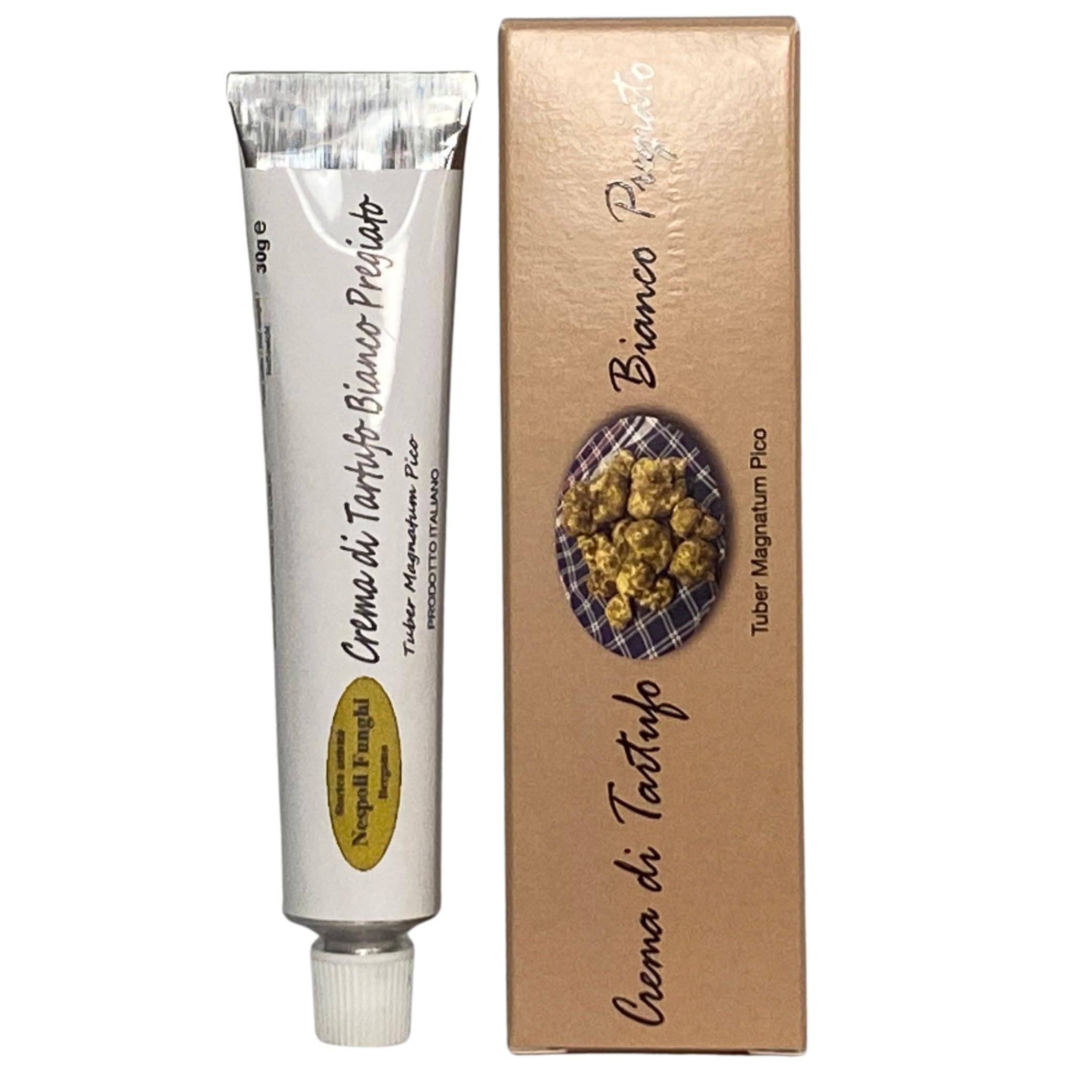 Crema de trufa blanca 90% 30 g en tubo – Lista para usar, ideal para pasta y platos gourmet - Nespoli Funghi