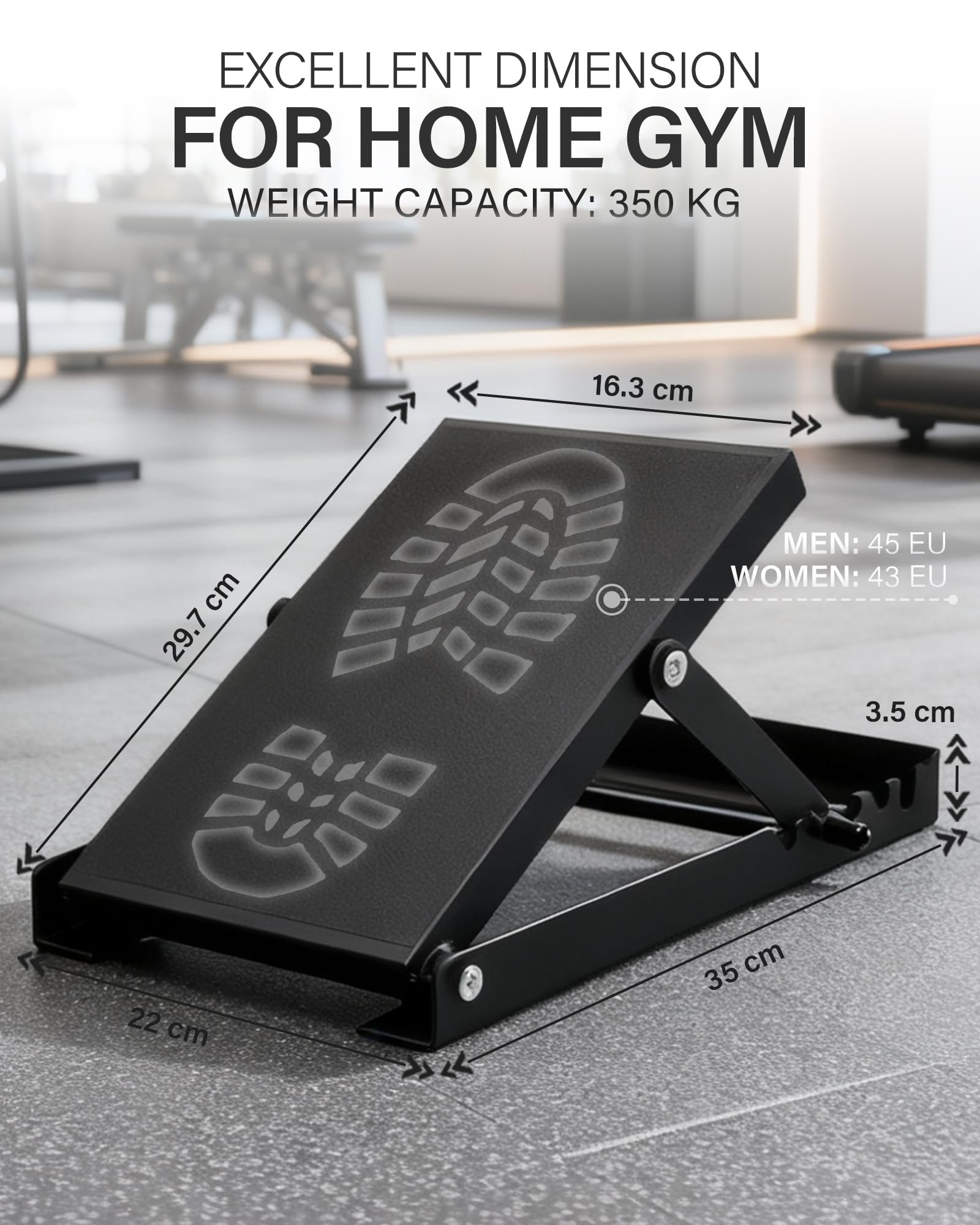 HVO Cuneo Per Squat Ramp: Stacchi Estensori Per Polpacci Antiscivolo Squat Wedge Block Tavola Propriocettiva Caviglia Quantità Di Tappo 2