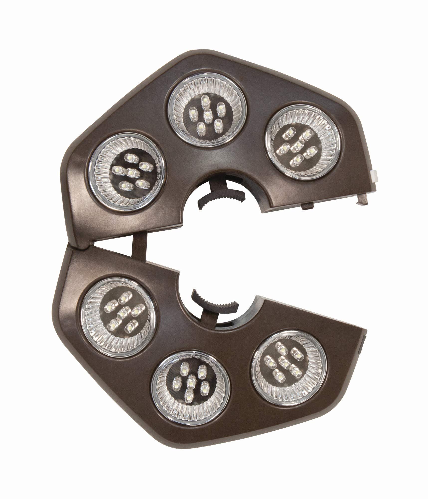 SimplyShade SS-SUN14-00 Cabana Stripe Black Umbrella Lights