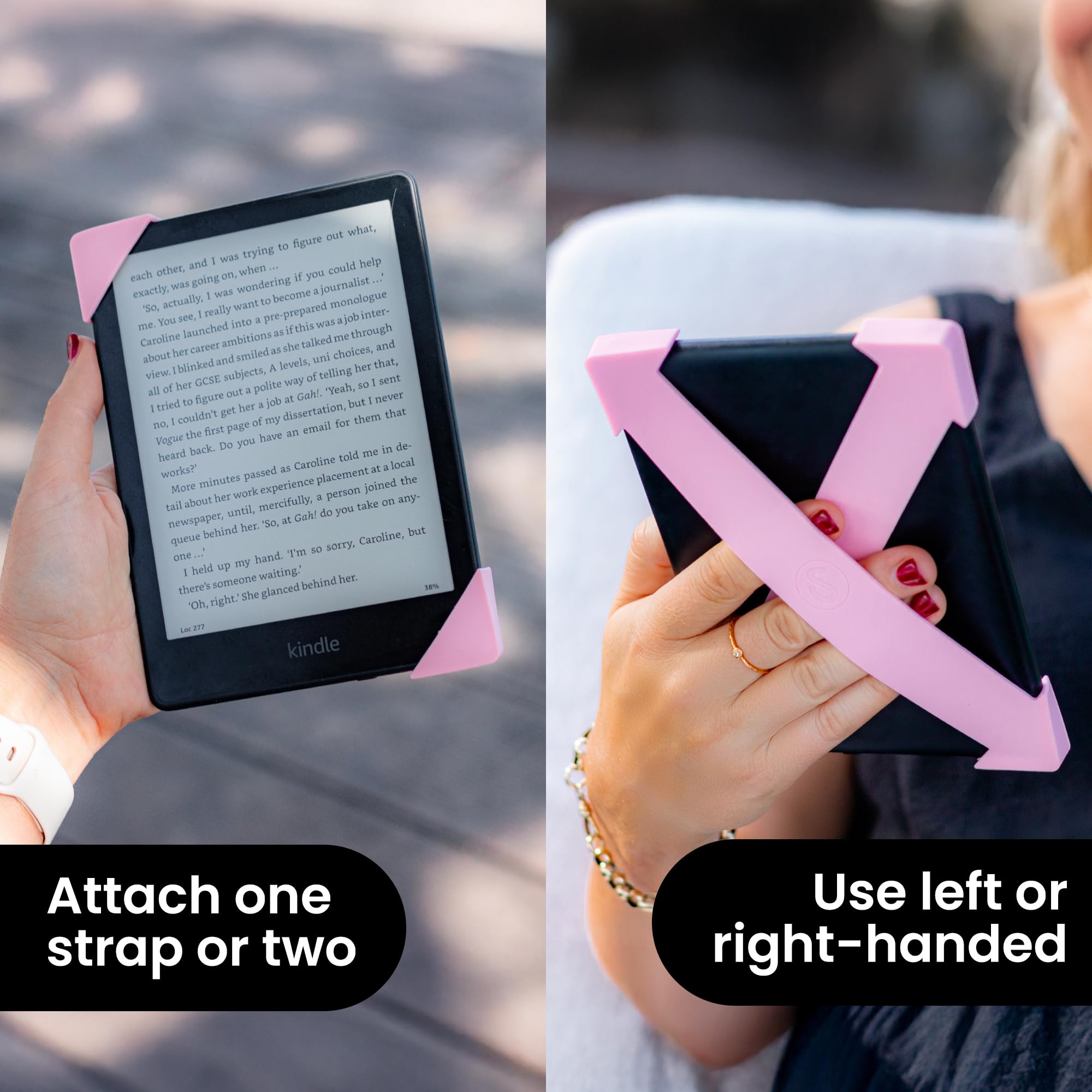 Security Hand Strap For Kindle E-Readers- Suitable For 6-6.8 Inch Kindle 2022/Voyage/ Paperwhite Signature Silicone Finger Grip