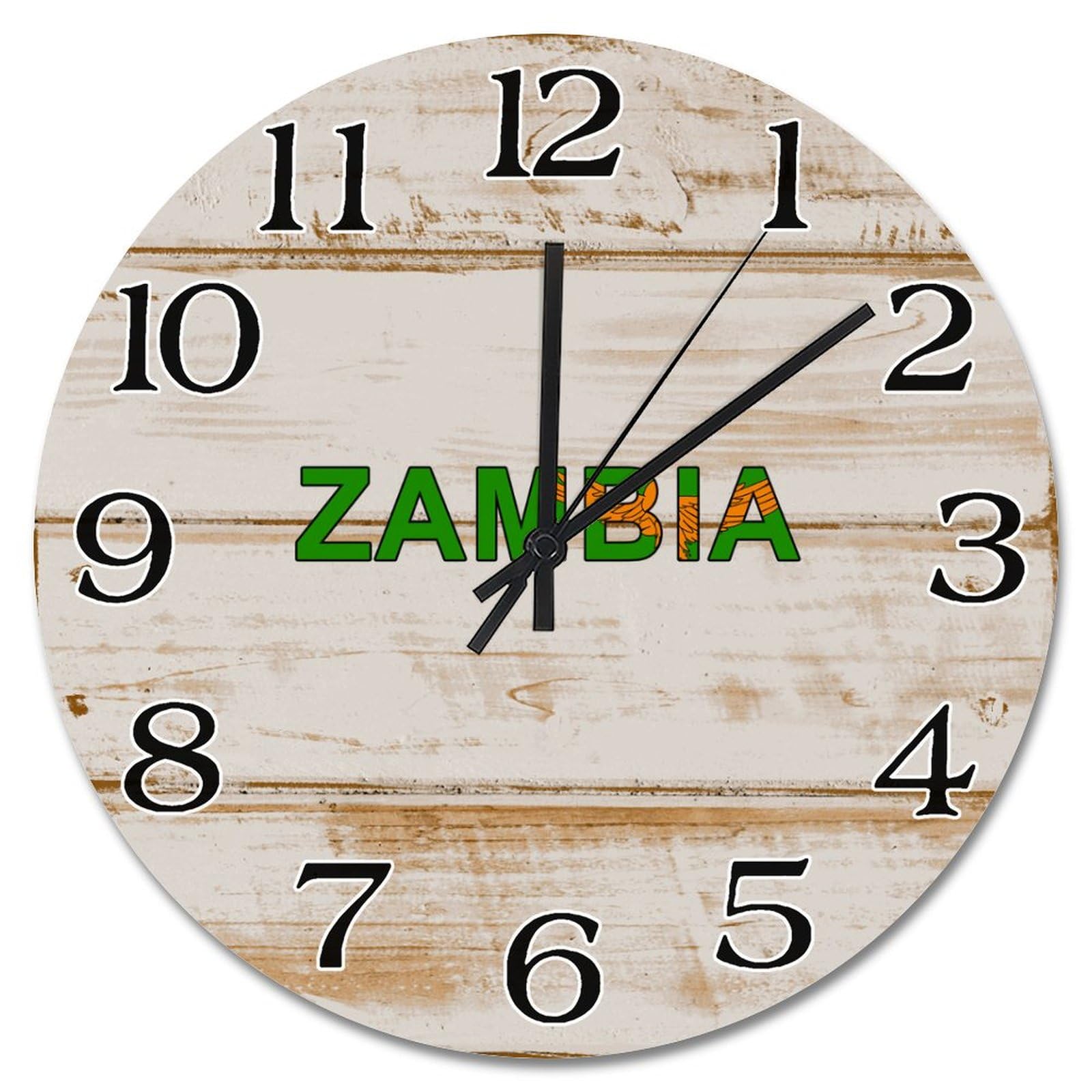 Horloge murale Zambie en bois pour décorer votre cuisine ou chambre avec style