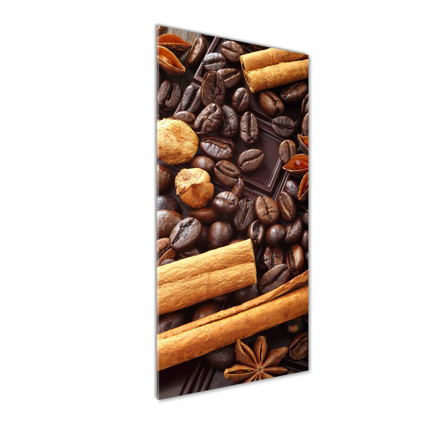 Tableau en verre acrylique Tulup 50x125 cm au style chocolat amer brun pour cuisine