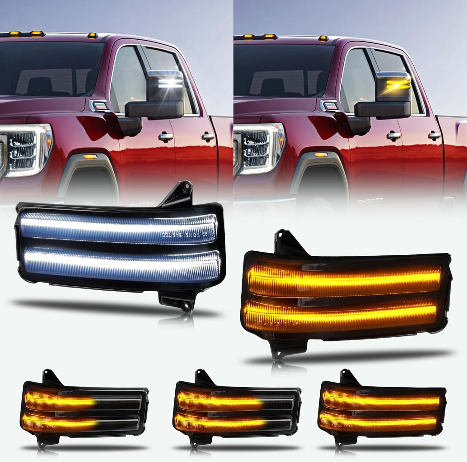 F350 F450 F550 Mirror Replacement Clear LED Side Mirror Light For Ford Super Duty F250-F550 (2003-2007 Models) - New GalaxyMotoInc Mirror Light - Foto 10