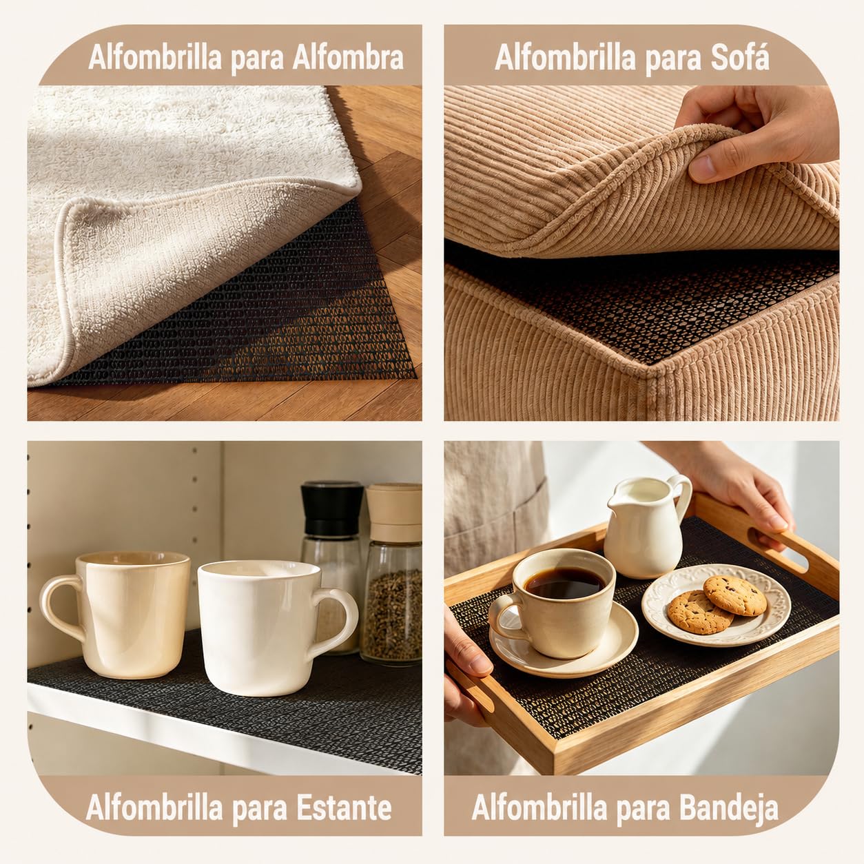 Antideslizante Alfombra 160x220cm, PVC Recortable Base Antideslizantes Multiusos Universal Alfombra Antideslizante para Suelo, Cajones, Estanterías, Bandejas, Cocina, Oficina, Coche (Negro)