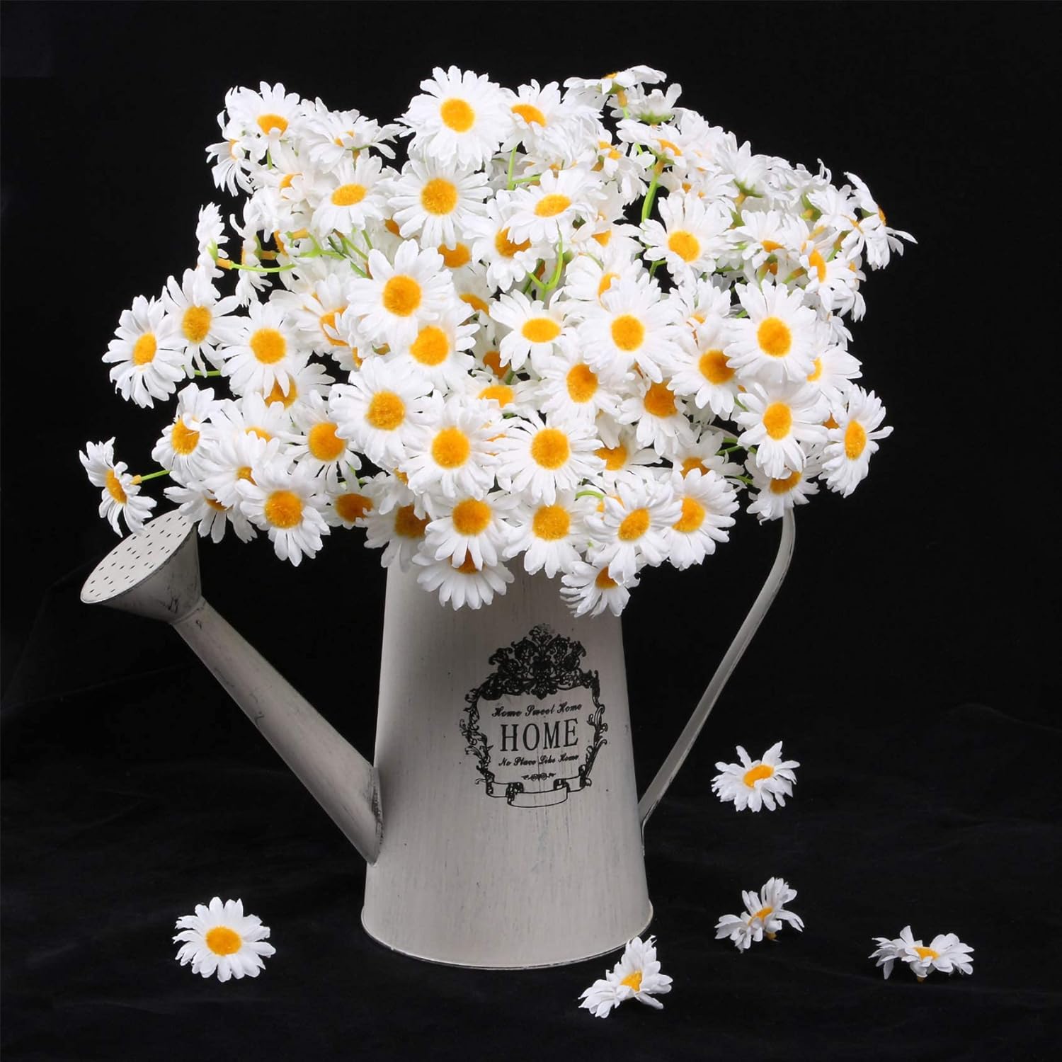 AmyHomie Artificial Flowers, Silk Daisy, Artificial Gerber Daisy for Home Decoration, Artificial Daisy for Wedding Decoration (White) - Image 5
