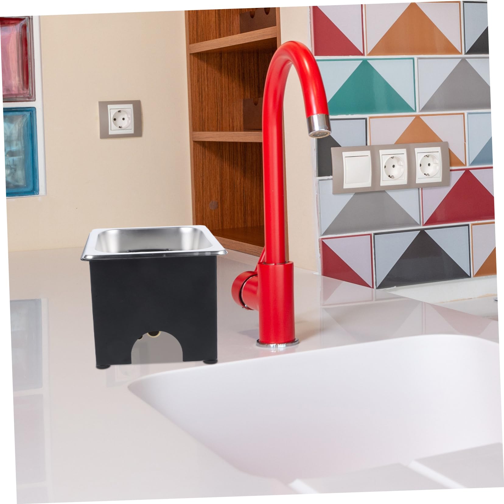Artibetter Enjuagadora Limpieza Rápida y Completa de Vasos y Botellas de Acero Inoxidable Incluye Silicona y Manguera para Instalación para Bar y Restaurante