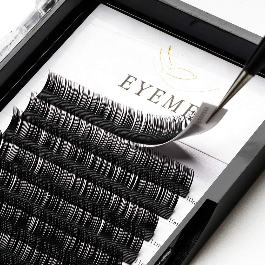 Eyelash Extensions 0.20mm C Curl 9-15 Mix Premium Lash Extension Light Lashes Individual Eyelashes Black Mink Lashes Extensions Professional Perfect Suppliers for Salon Use by EYEMEI (0.20-C-Mix)
