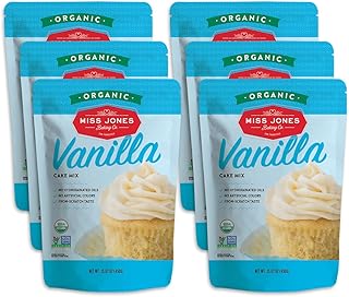 Miss Jones Baking Organic Yellow Cake and Cupcake Mix, Non-GMO, Vegan-Fr...