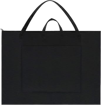 BUSOHA Large Art Portfolio Tote Bag with Nylon Shoulder,24X 36 Inch | multiple pockets for organization, durable nylon material,waterproof poster storage,light weight ,foldable bag