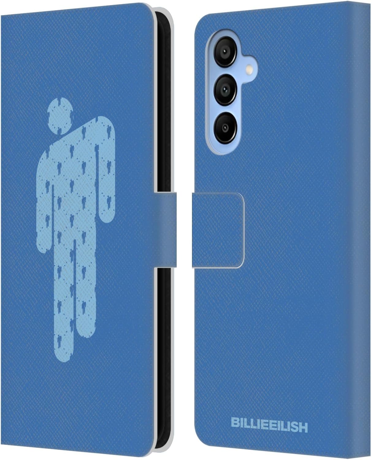 Head Case Designs Officially Licensed Billie Eilish Blohsh Blue Key Art Leather Wallet Case Compatible with Samsung Galaxy A16 5G