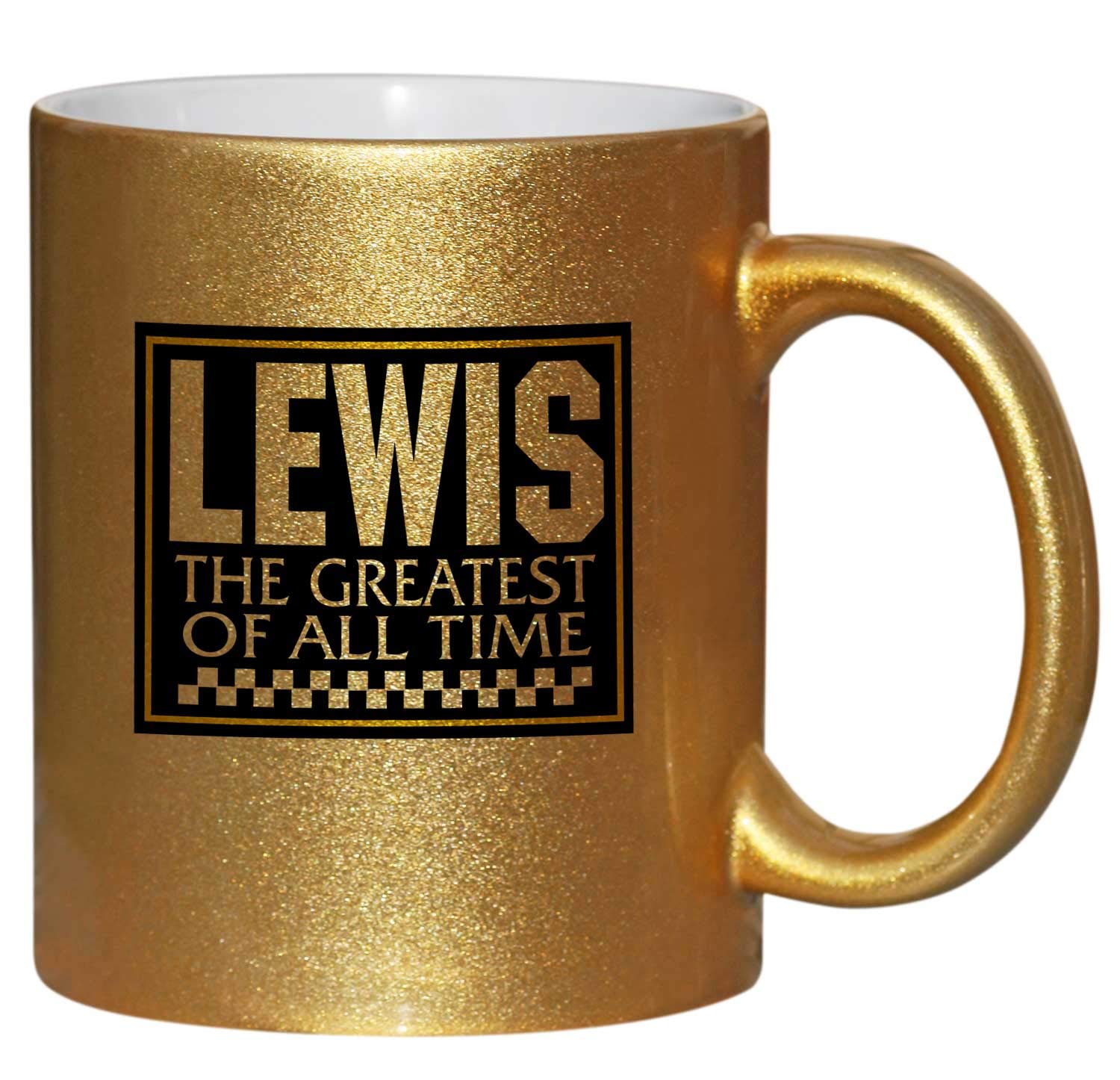 Charisma creativeLewis Mug Fantastic Gold Effect Ceramic Sparkle Mug