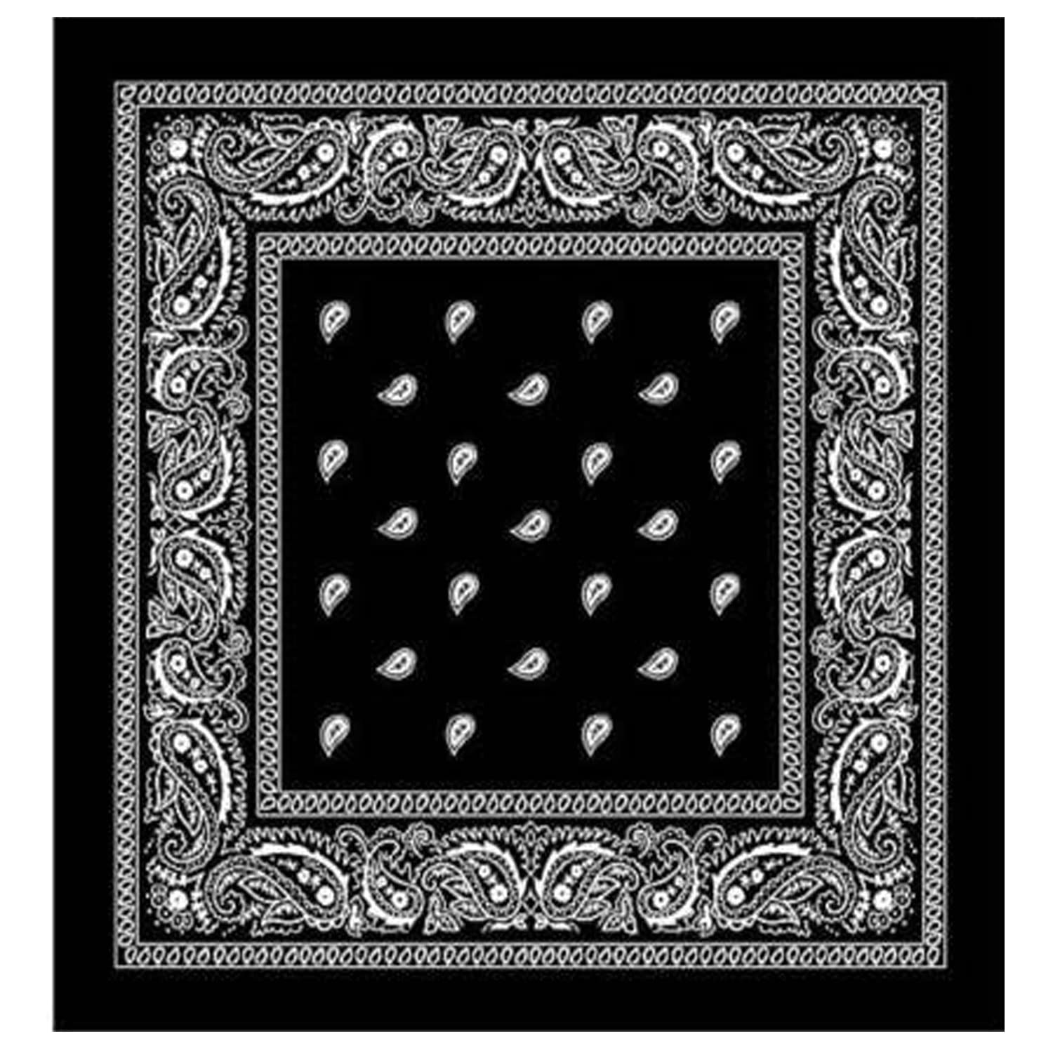 urbanity Unisex Cotton Paisley Headband Scarf Handkerchiefs Wristband Cowboy Neckerchief Head Wrap Face Mask Printed Cowboy Bandanas-picture-29