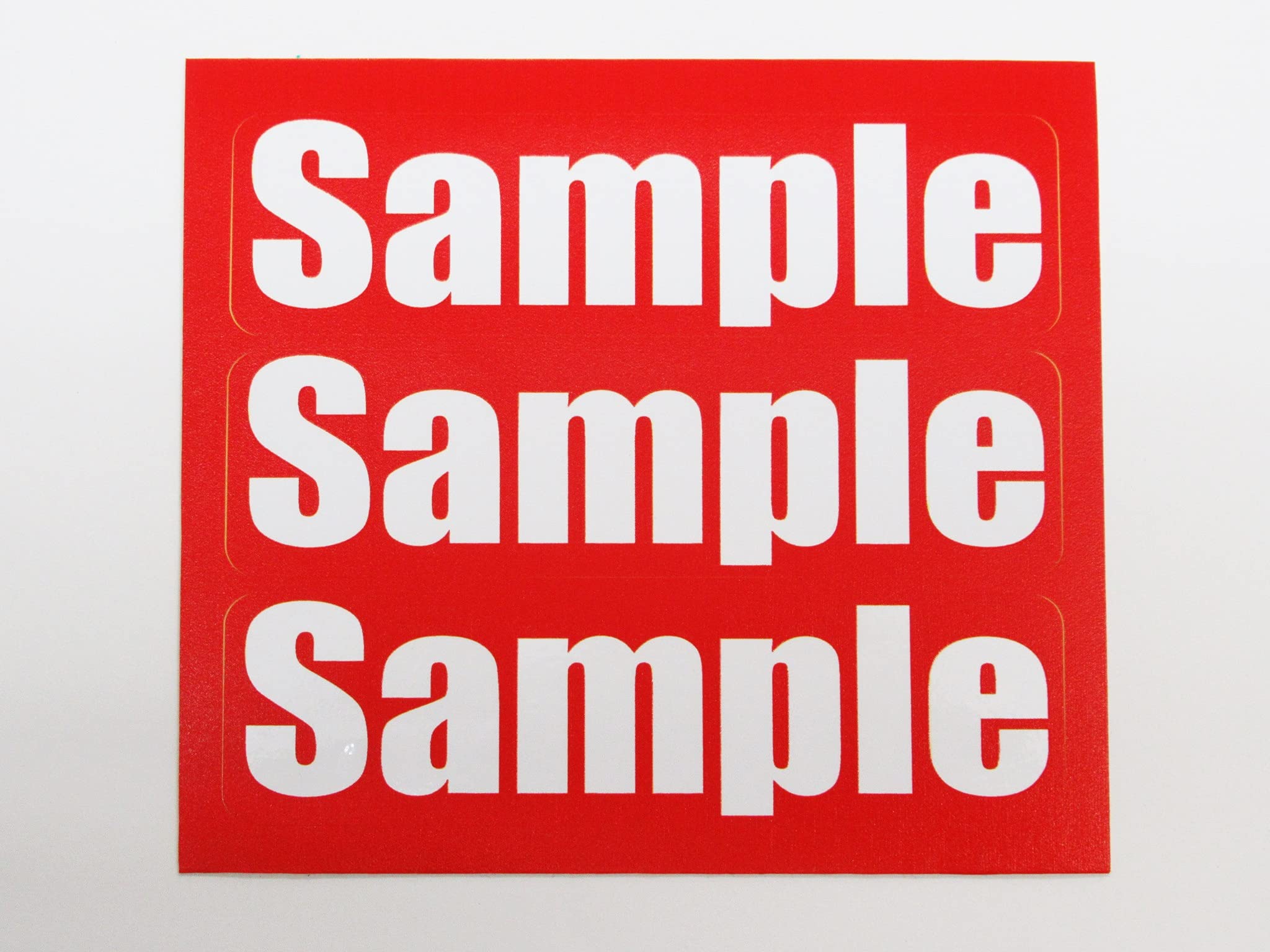 Amazon.co.jp: sample サンプル シール・ステッカー 防水 再剥離仕様 