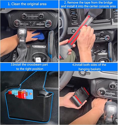 Miniatura 5 de Bronco Caja de almacenamiento para palanca de cambios de consola central para accesorios Bronco 2023 compatible con accesorios Ford Bronco 2021 2022