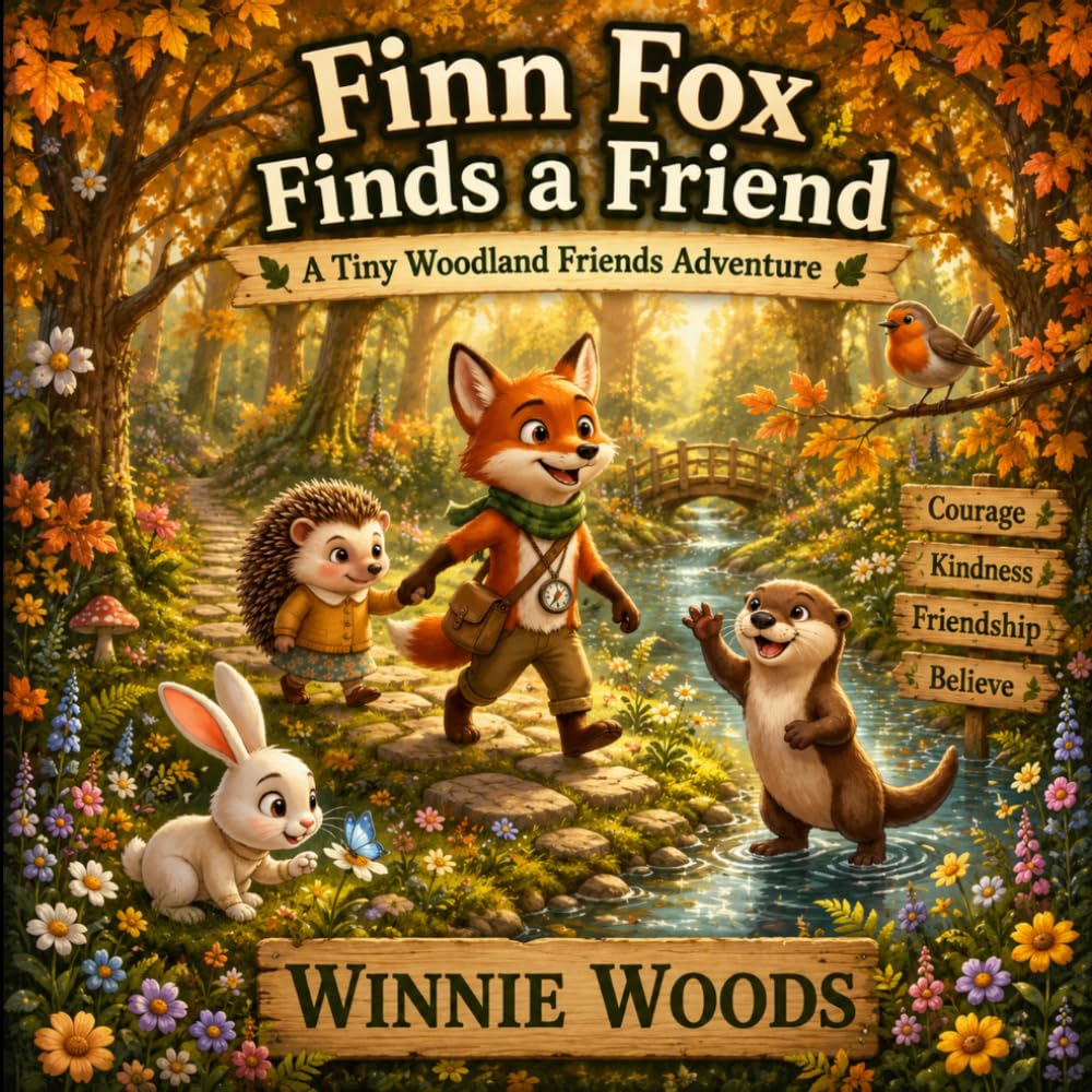 FIN FOX FINDS A FRIEND: A Heartwarming Woodland Adventure About Kindness, Friendship, and Helping Others for Kids. (Children's Books ages 4-8) (TINY WOODLAND FRIENDS)