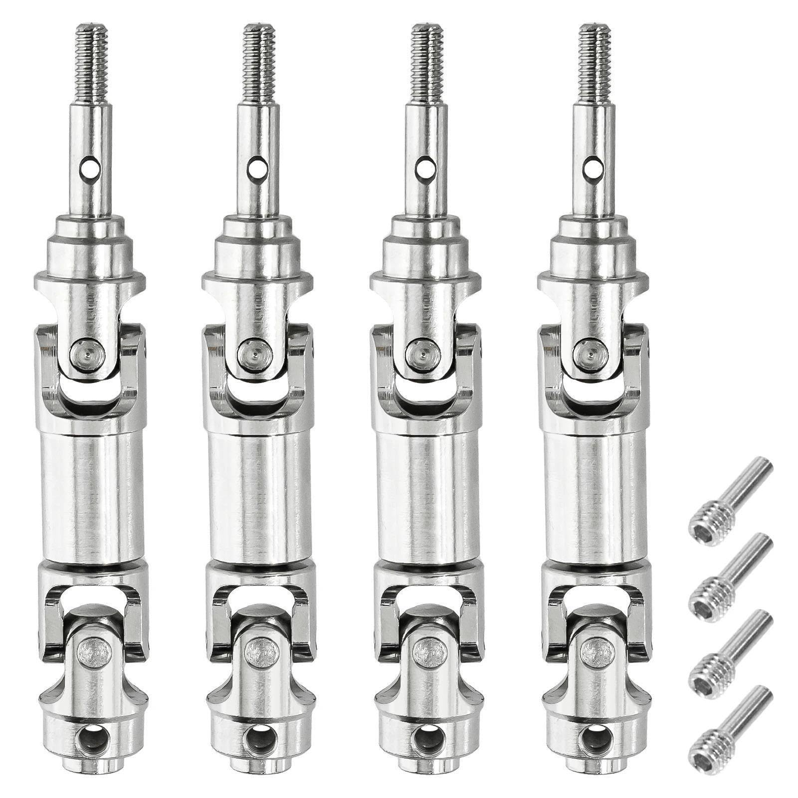 4PCS CVD Wał napędowy przód 85mm stal hartowana niklowana do 1/16 do Tr-axxas Mini Slash 4X4 Mini XRT RC Upgrade Kit(HL00045-1)