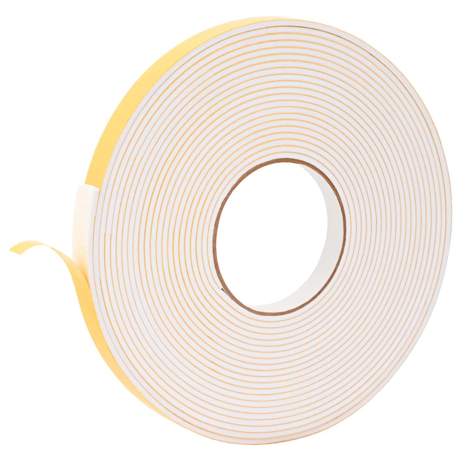 vidaXL White 10mm x 10m CR Foam Tape Round CR Foam Retains Moisture Effectively Universal Insulation
