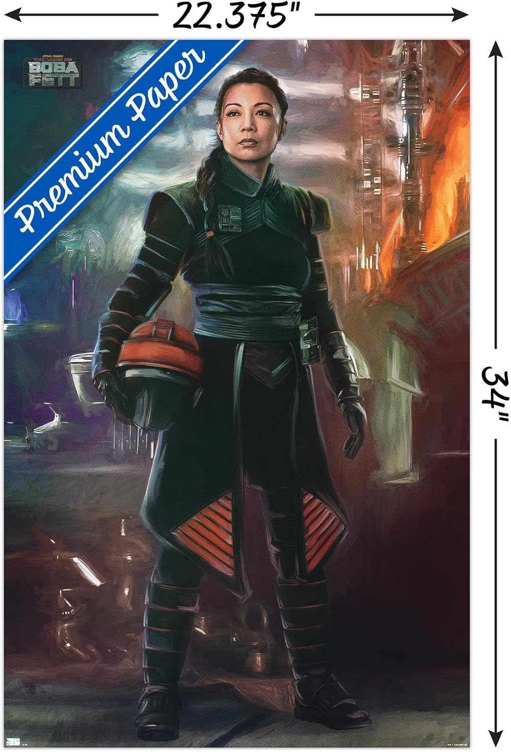 Trends International Star Wars: The Book of Boba Fett - Fennec Shand Wall Poster, 22.375" x 34", Premium Unframed Version