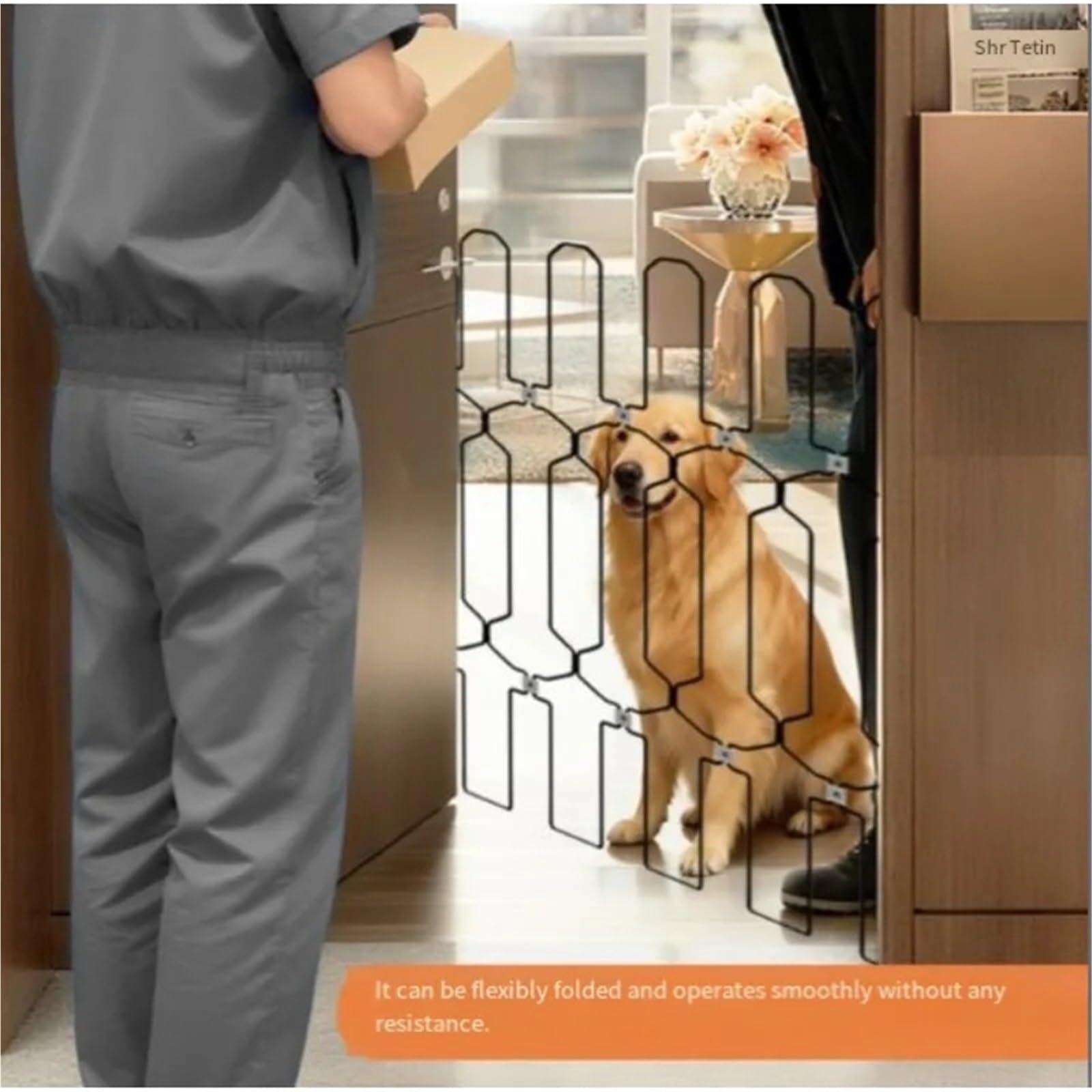 Türschutzgitter Ausziehbar Pet Fence Metal Retractable Cat Door Barrier Home Stairs Guard DogHome, Furniture & DIY, Home Décor, Doors & Doors!(Width 66x Height 78)