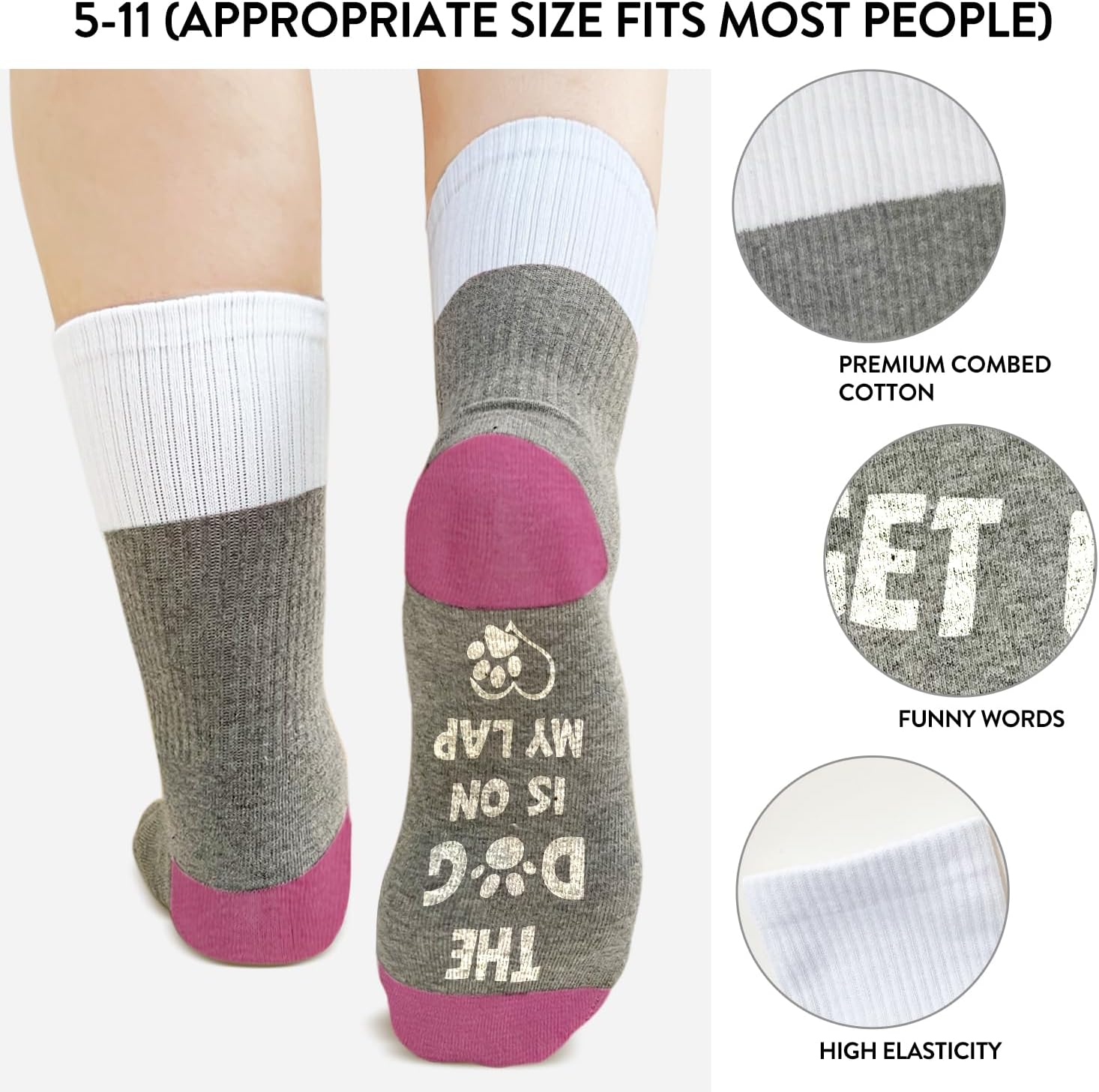 Funny Socks for Women Men - Pet - Image 3