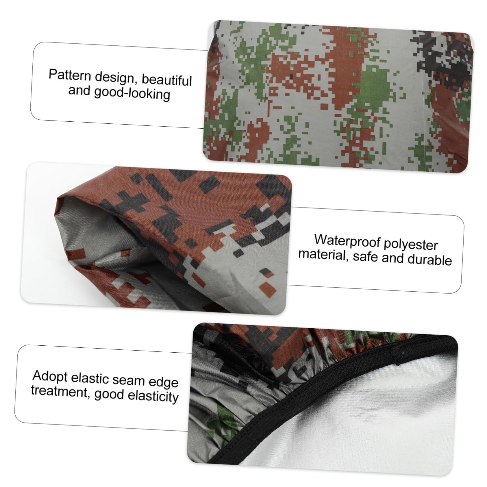 Hemoton 3Pcs Backpack Cover Wear Resistant Camouflage Protector for Outdoor Hiking and Cycling Fits Backpacks Lightweight and Scratch Resistant Design