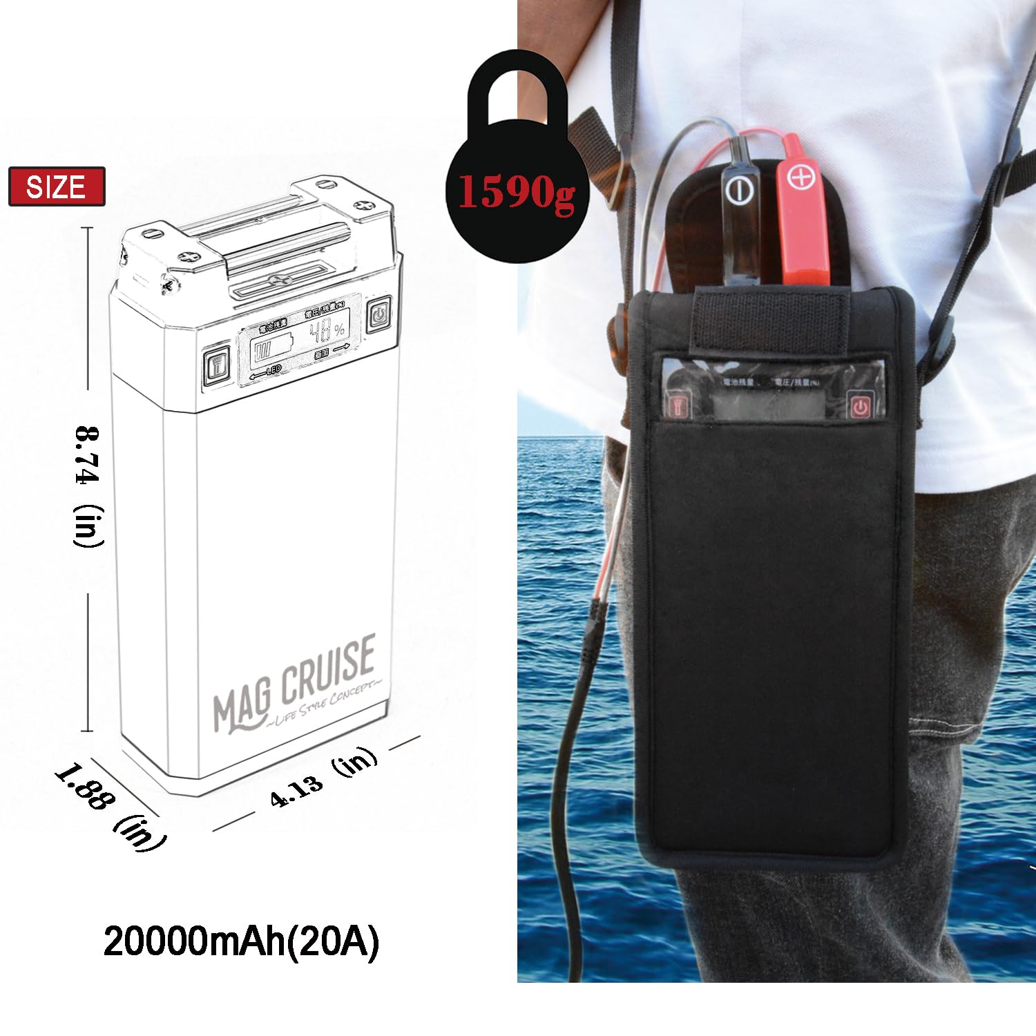 Amazon.co.jp: GN20F 14.8V 20Ah 電動リールバッテリー ダイワ