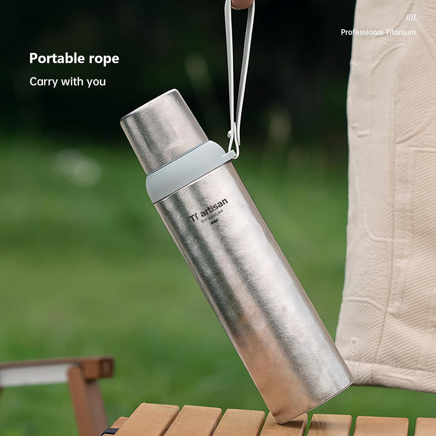 Titanium Water Bottle Sport Bottle 27oz/800ml Ultralight Leakproof for Outdoor Camping Hiking - Image 9
