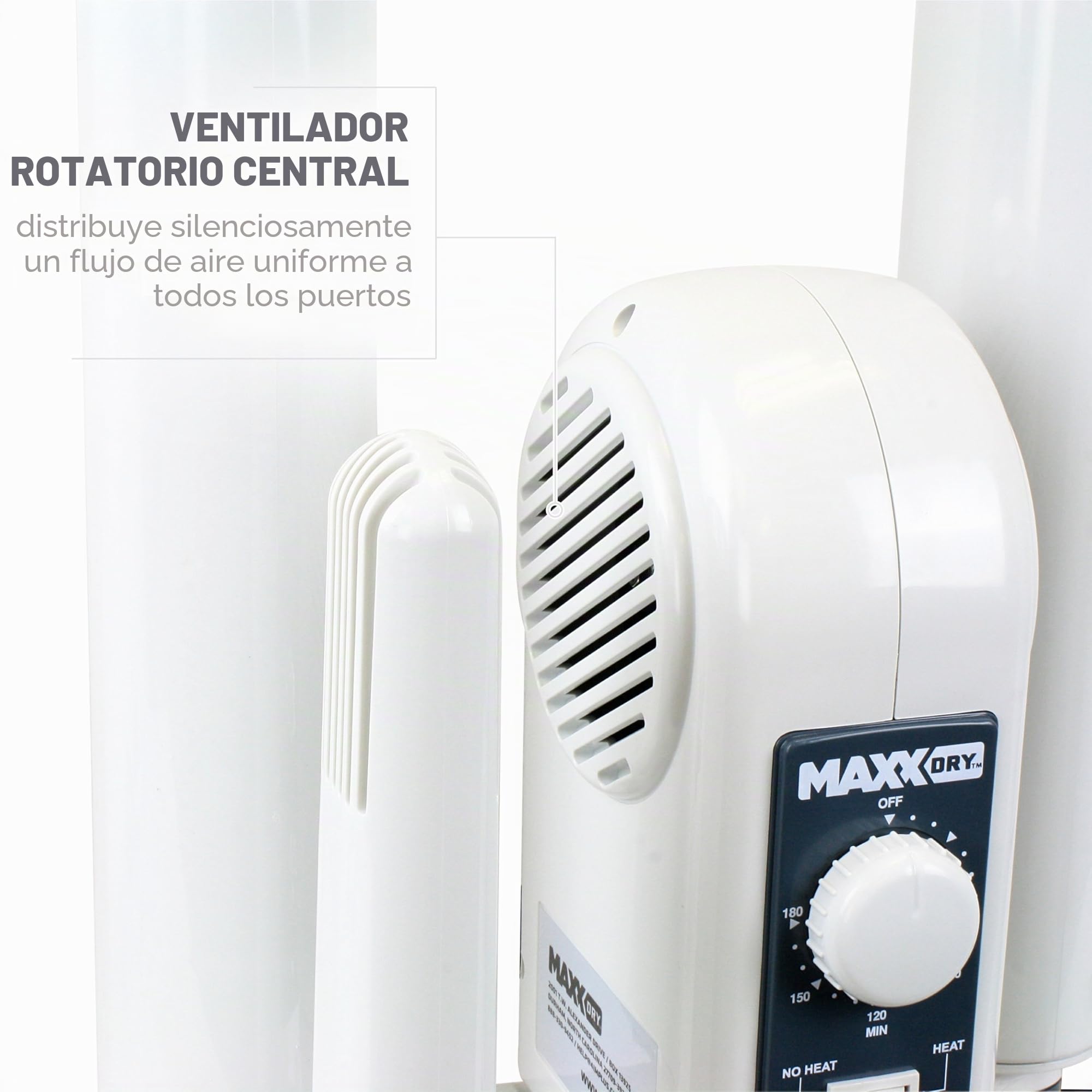MaxxDry Secador de Calzado y Guantes de Alto Rendimiento, Color Blanco, tamaño único