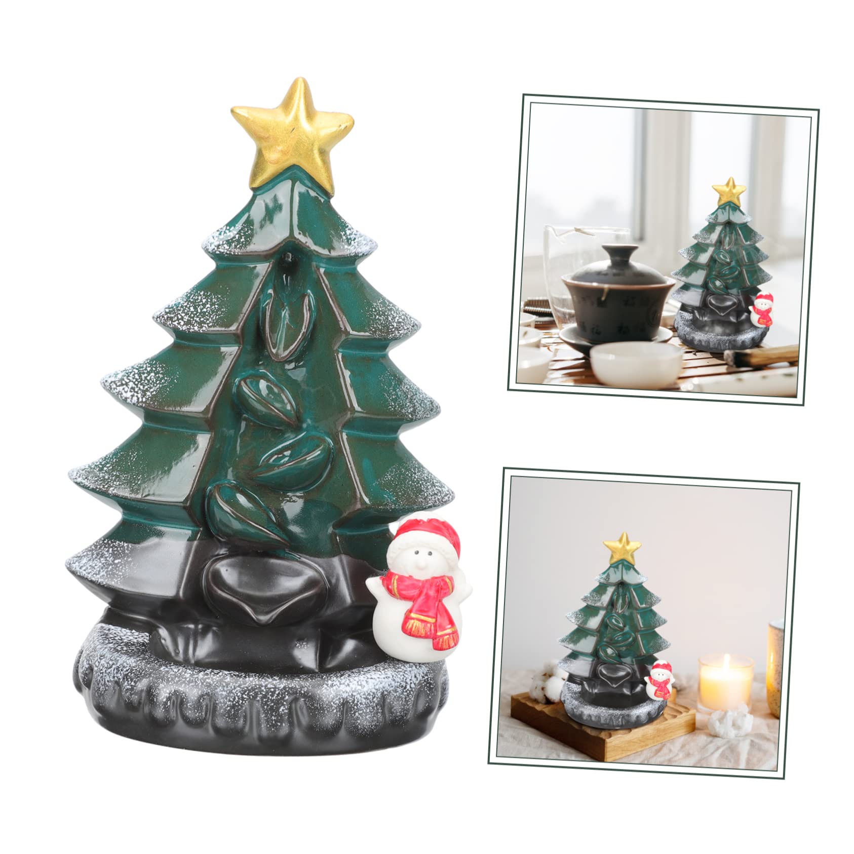 Weihnachtsbaum Weihrauchbrenner Rückfluss Sticks Festliche Dekoration Elegantes