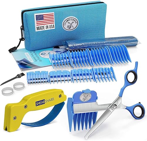 CALMING CLIPPER - El kit de corte de pelo silencioso y suave para niños con autismo y sensibilidad sensorial - Incluye capa de peluquero (21 piezas CALMING CLIPPER - El kit de corte de pelo silencioso y suave para niños con autismo y sensibilidad sensorial - Incluye capa de peluquero (21 piezas