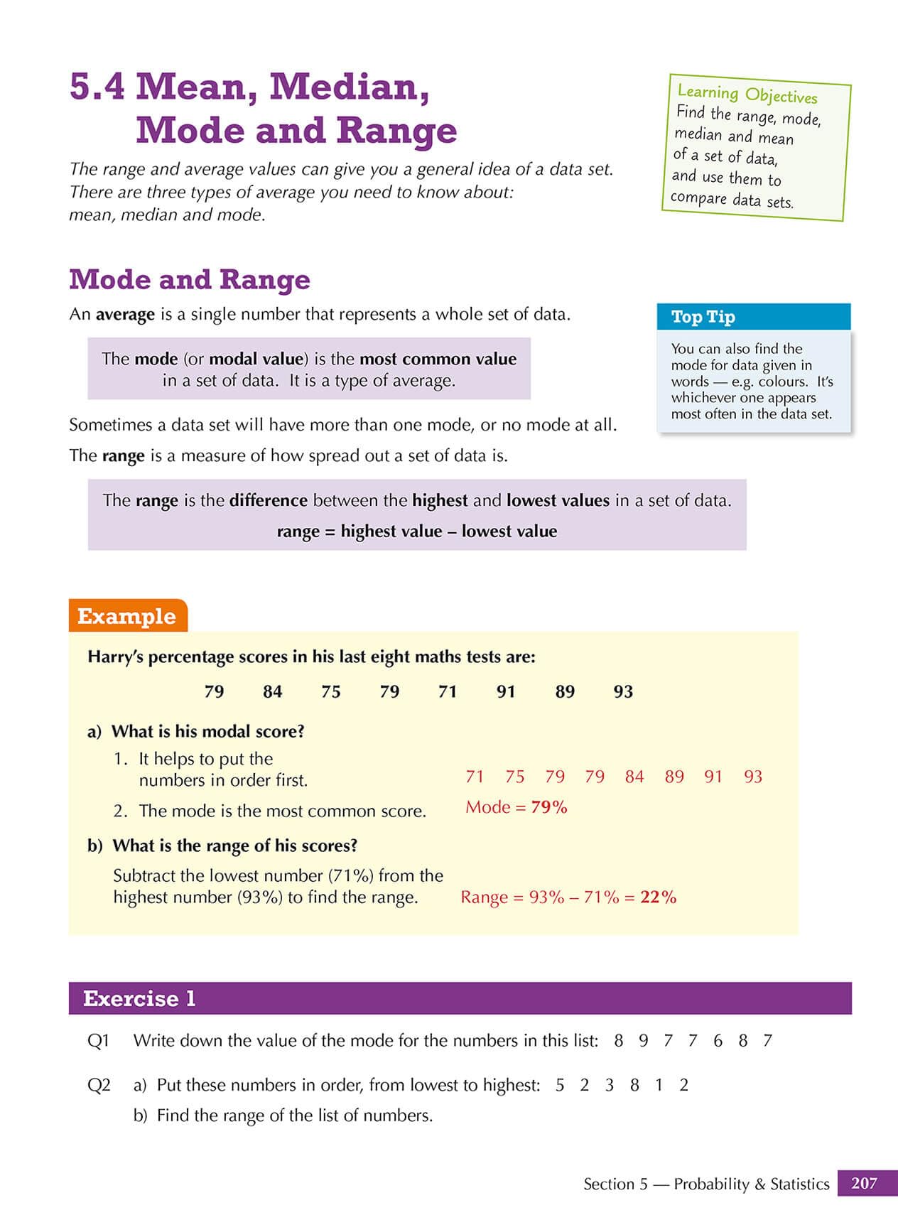 KS3 Maths Year 7 Student Book - with answers & Online Edition