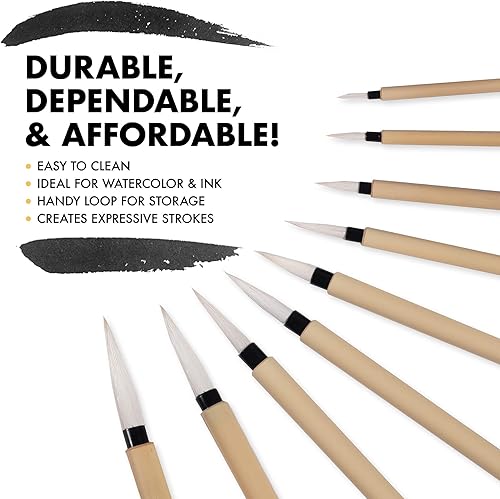 Miniatura 4 de Princeton Brocha, Tamaño 6, Madera de Bambú