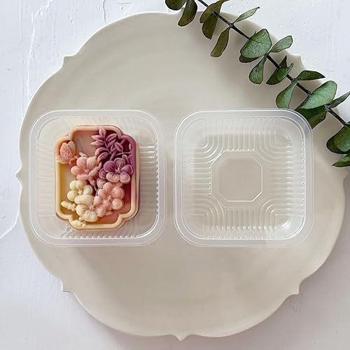 Miniatura 5 de Molde para pastel de granada y luna para festival chino tradicional de mediados de otoño, fabricantes de pasteles de luna, sellos de galletas,