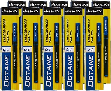 Classmate Octane Gel Pens, Blue Pack Of 20