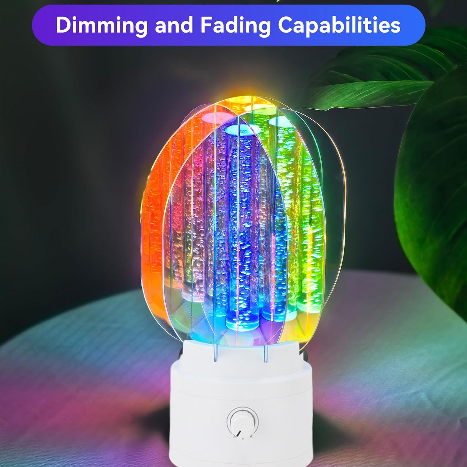 Hilitand Portable Table Lamp Cordless Rechargeable Night Light with 360 Rotation for Bedroom, Living Room Decor