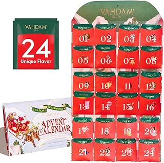 Limited Edition - Advent Calendar 2025 Tea Bags Folding Gift Set | 24 Unique Flavors - Holiday Tea Gift Box | Christmas Ad...