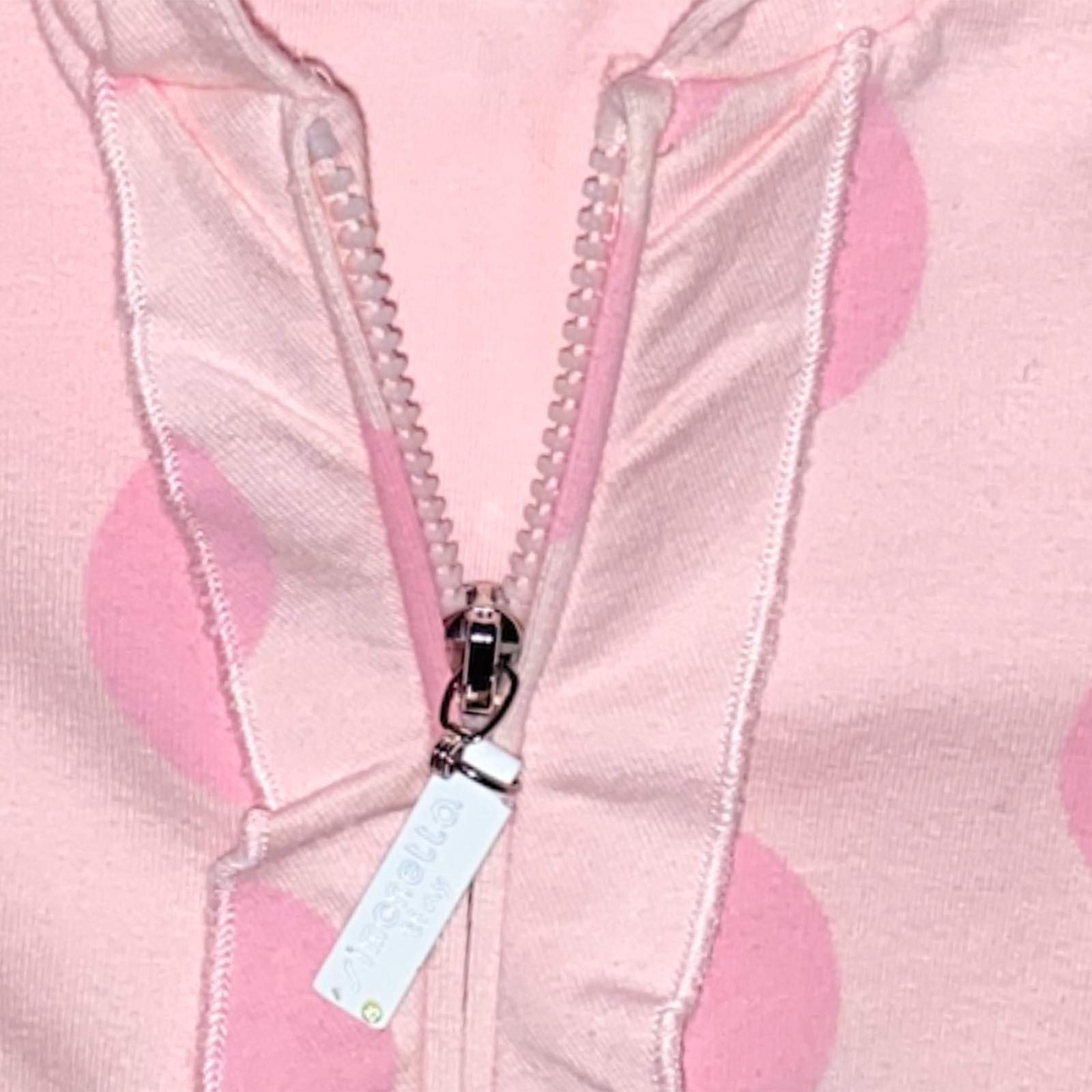 SIMONETTA A86 Felpa Bimba Girl Tiny Pink Full Zip Hoodie Sweatshirt Kids