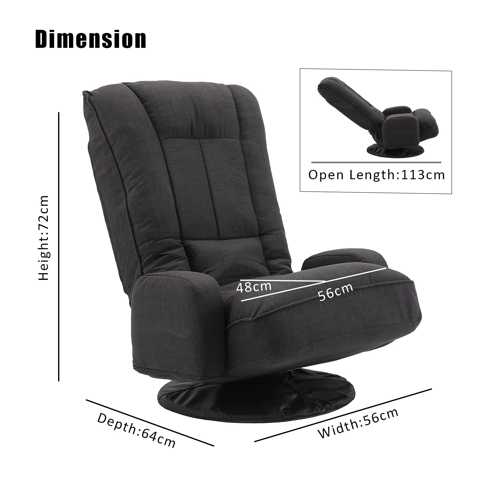 Buy Artechworks Linen Folding Sofa Chair Floor Gaming Chair Lazy Sofa