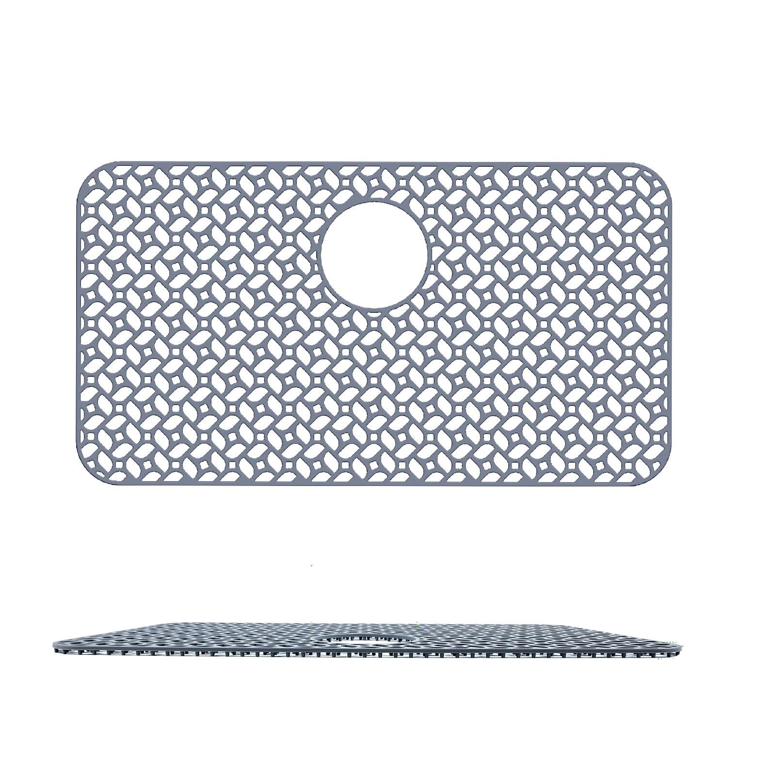 hogtnd Bendable and Dishwasher Safe Sink Protector Mat Prevents Water Buildup and Bad Odors Water Drain Sink Mat