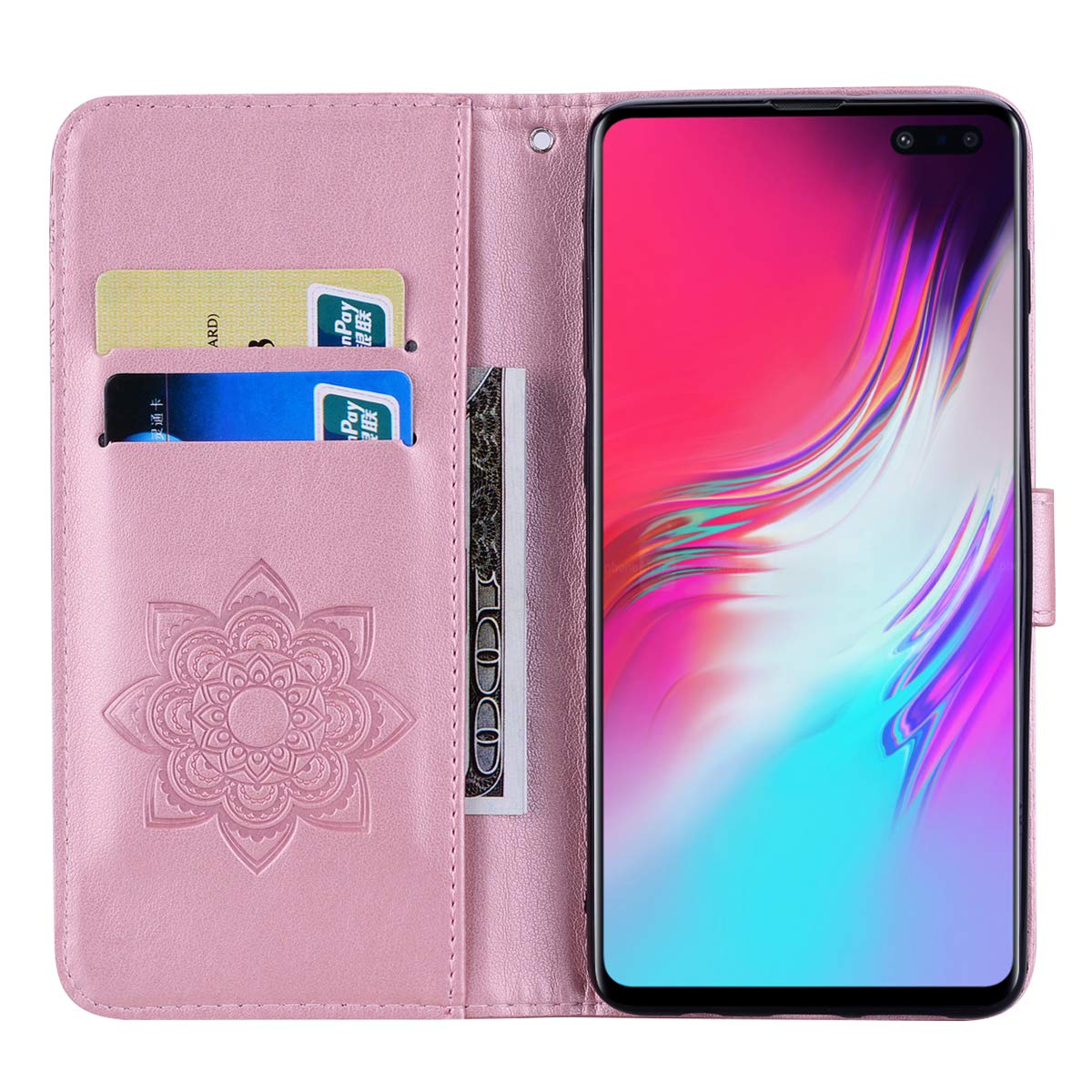 LEMAXELERS Galaxy S10 Plus Custodia Cover Portafoglio