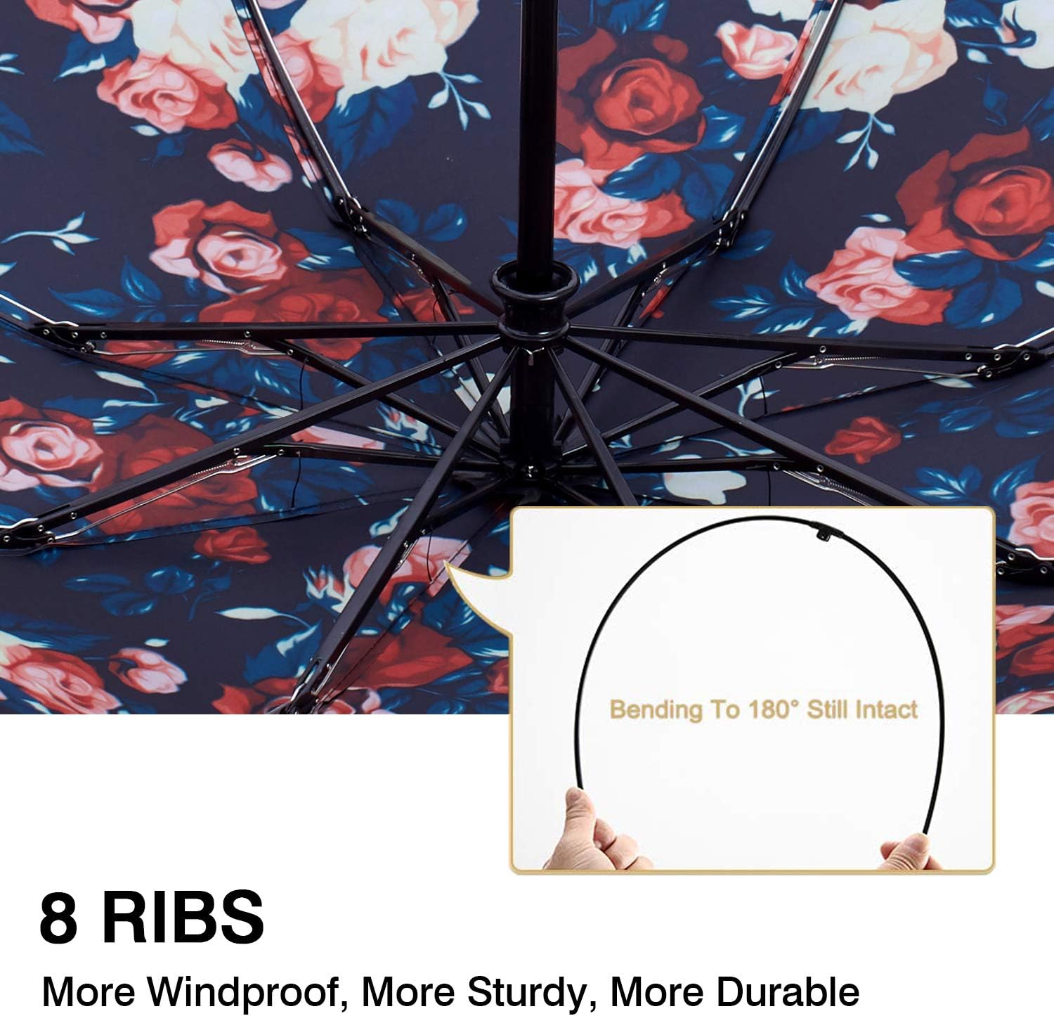 Fidus Inverted Reverse Sun&Rain Car Umbrella Large Windproof Travel UV Umbrella Women Men - Auto Open Close