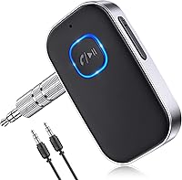 Vista 1 de COMSOON - Receptor Bluetooth 5.0 para auto, adaptador de auxiliar con cancelación de ruido, receptor de música para estéreo, audífonos con cable