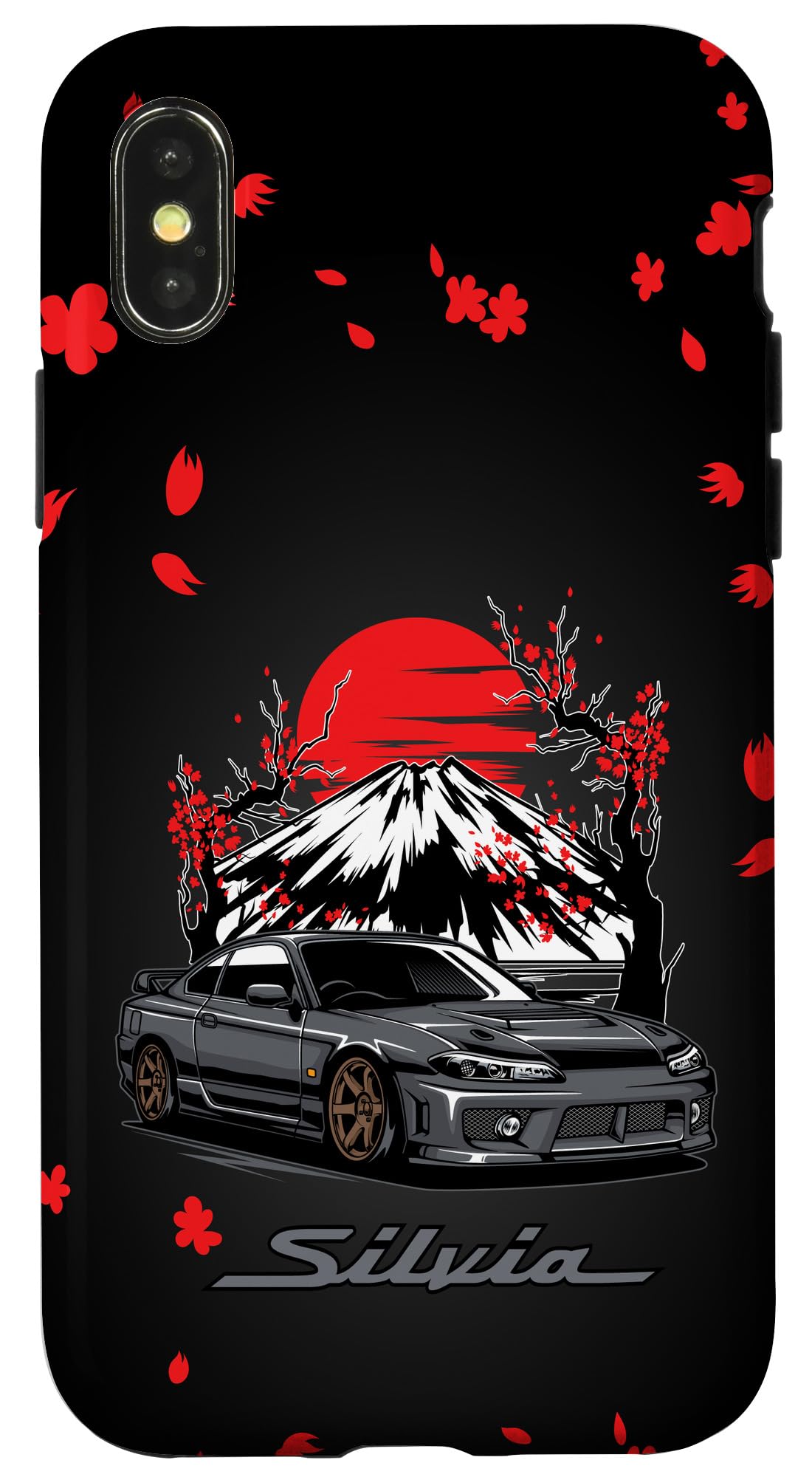 Amazon.co.jp: iPhone X/XS JDM シルビア 桜 シーングラフィック