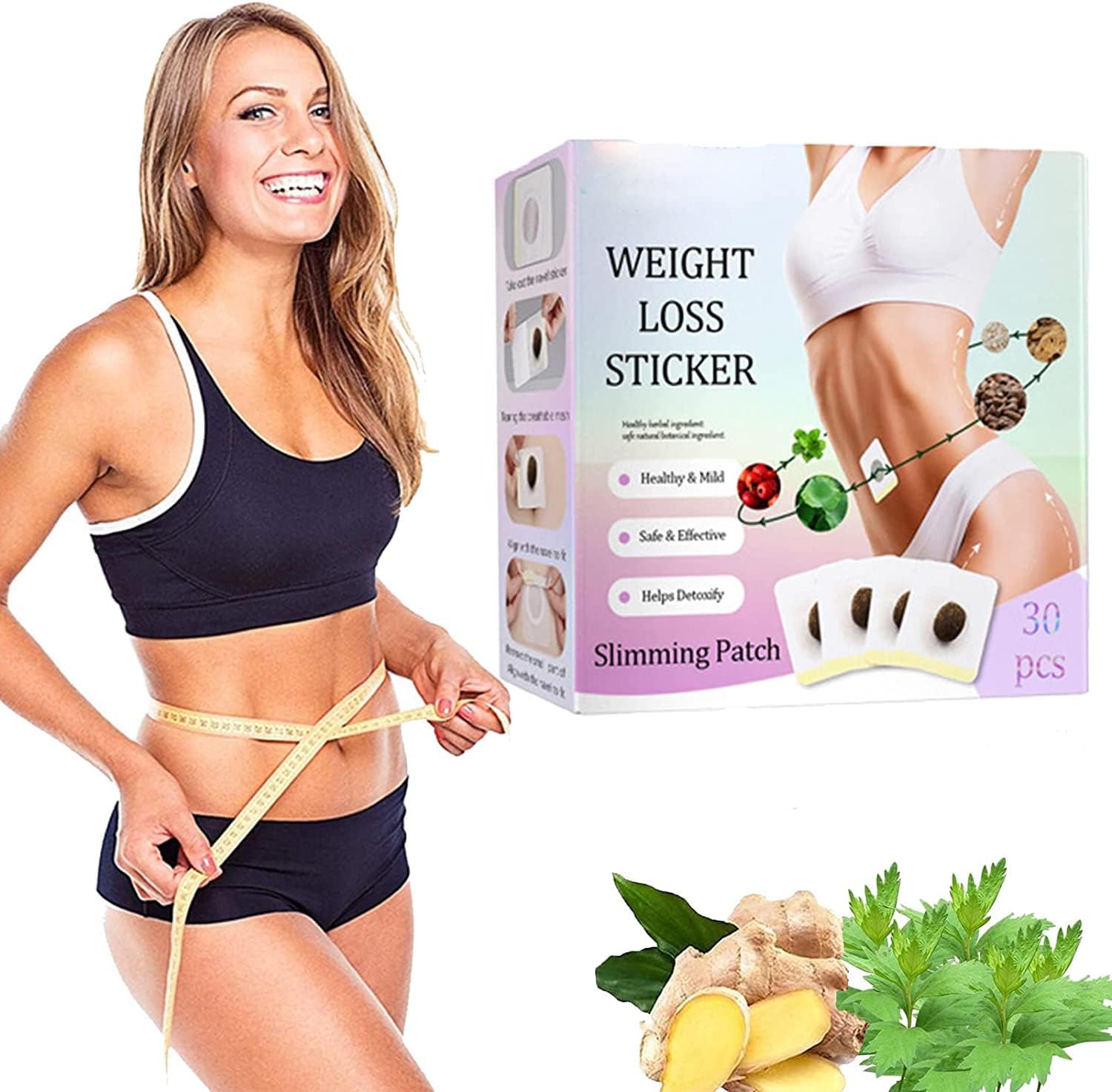 30pcs Detox Slimming Belly Pellet,Perfect Detox Slimming Patch