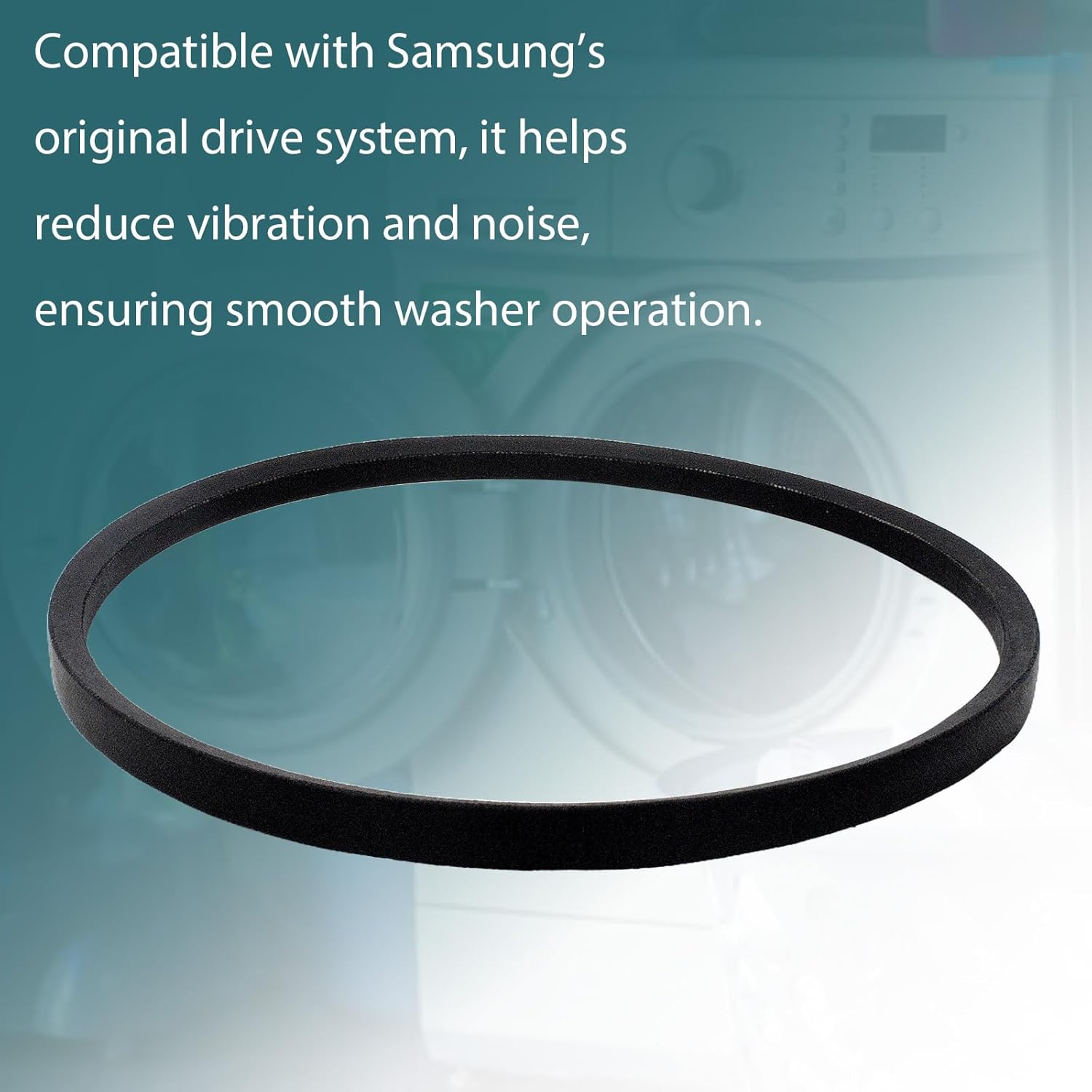 2 Pack Compatible with Samsung Washing Machine Drive Belt DC66-10170B AP4212809 PS4213806 Triangle V-belt for WA40J3000AW/A2-00 WA40A3005AW/A4-00