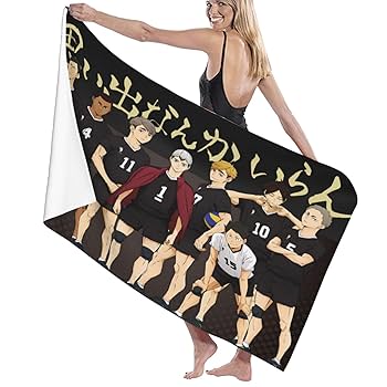 中古　ハイキュー!! バスタオル・タオル・ハンカチ12点セット ハイキュー!! 横断幕 フェイスタオル 烏野高校 青葉城西高校 音