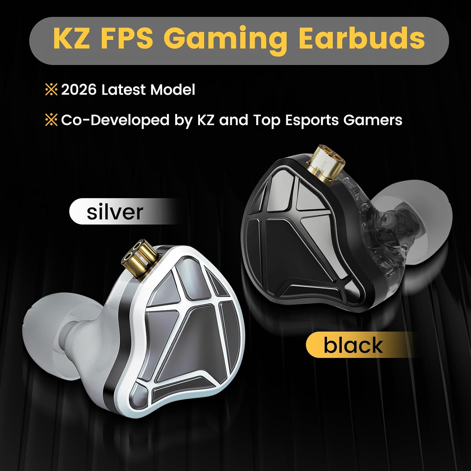 KZ Wired USB C IEM Earbuds,in Ear Monitor Headphones with Dual Mic | Custom DSP Sound Card For Gaming/Music,Noise Isolating,4ft Long Cord,For Apple IPhone/IPad/Mac/PC/Laptop/Android phones