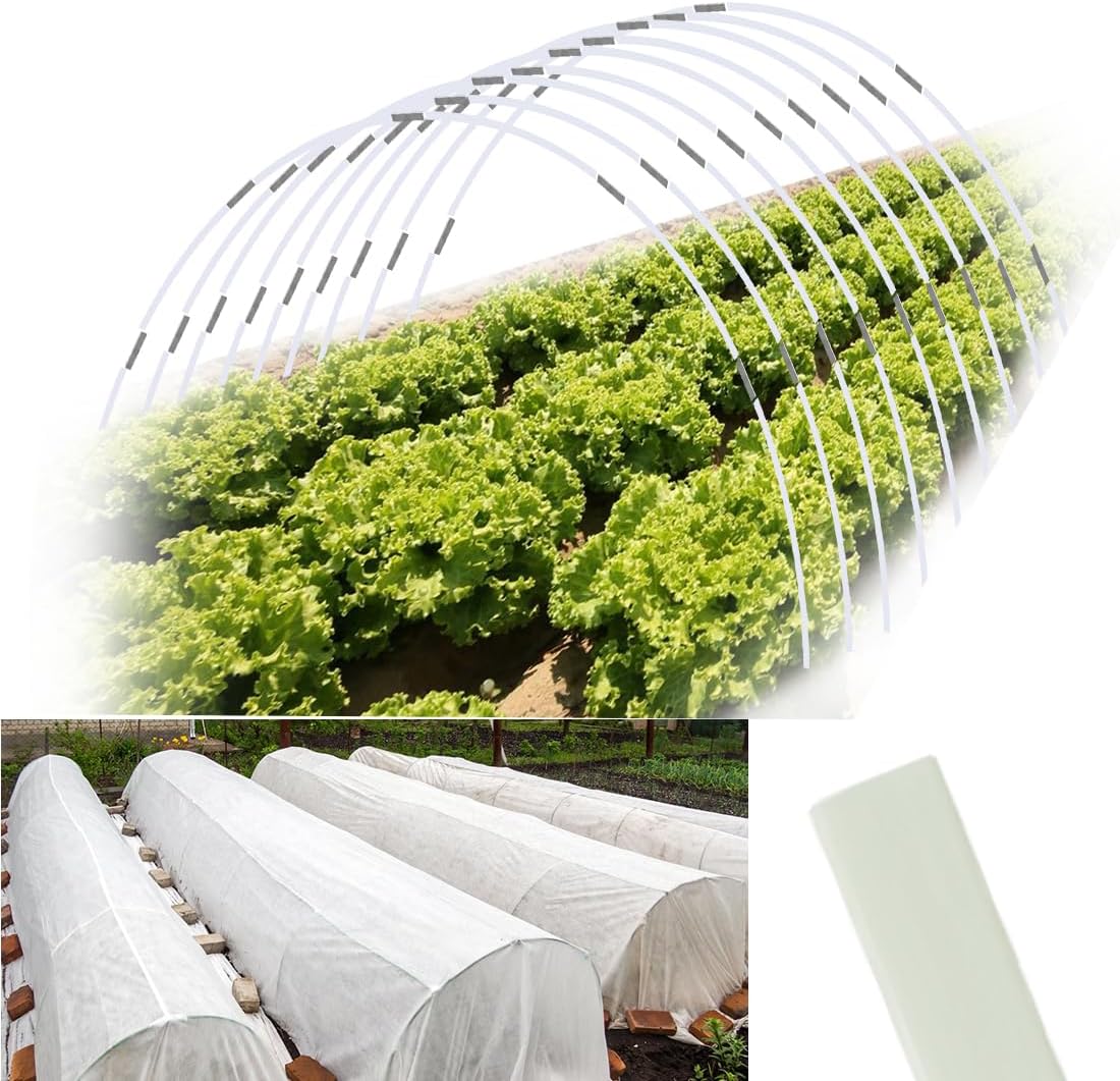 Greenhouse Hoops 60pcs, Sunwuk Garden Hoops for 13.5ft